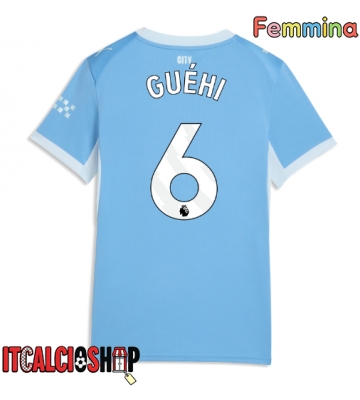 Manchester City Marc Guehi #6 Prima Maglia Femmina 2026-27 Manica Corta